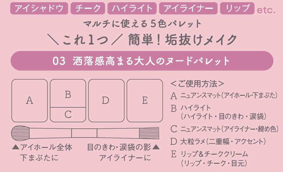 Fujiko Multi Easy Palette (03 Emotional Nude)