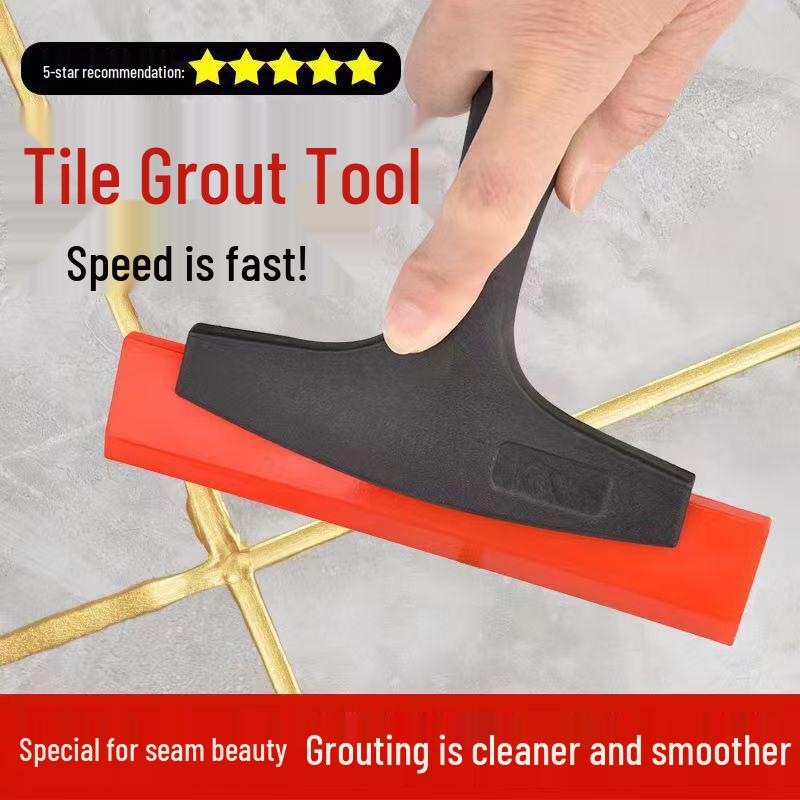 Epoxy Grout Scraper & Tile Leveling Squeegee Tool for Sanded Grout