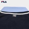 FILA Women's Faux Two-Piece Color Block Polo Knit Shirt