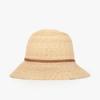 Helen Kaminski Vesa 9 Natural Tan Bucket Hat Hat50173