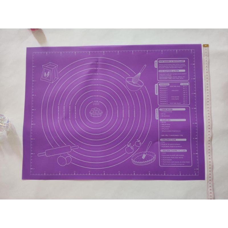 

Кулинарный силиконовый коврик 45x60см для раскатывания теста Purple (large)