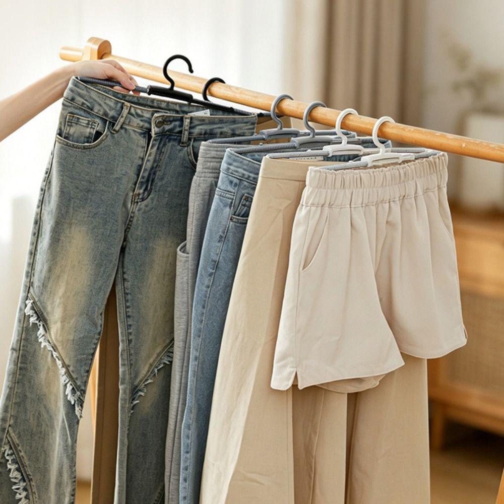 Adjustable Spring Pants Rack Spring Tension Clothes Hanger New Trouser Hanger Pants Storage