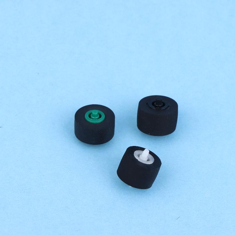 10 Stück 10x6x1,5x10mm Kassettenradio-Mechanismus Druckrollenrad mit Welle für Tonbandgerät Kassettenplayer Audiozubehör