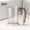 Exquisite Bathroom Decor Tumbler Clear Toothbrush Cup with Handle Plastic Mouthwash Holder Food Grade Rinse Storage Slot Modern Accessory