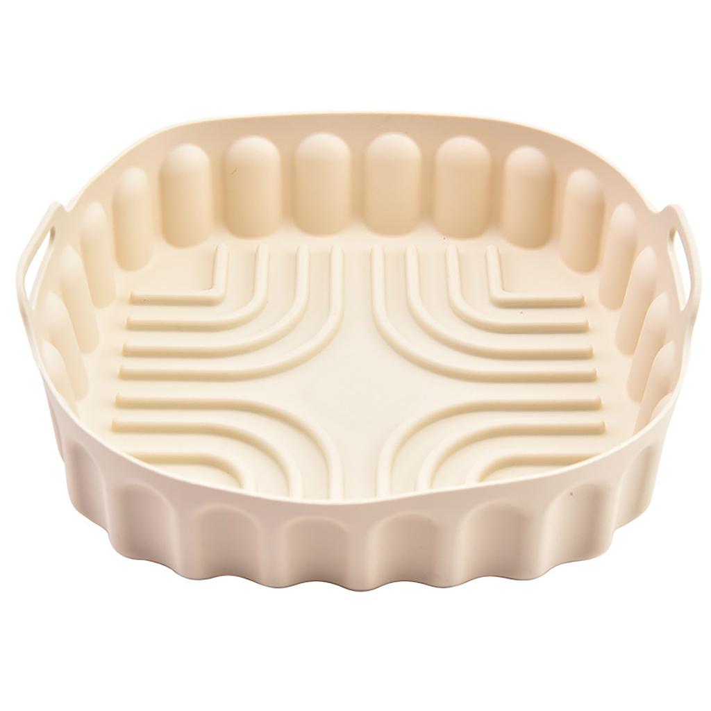 High Temperatures Resistant Silicone Baking Tray for Air Fryers Nonstick Oven Mat Microwave Chicken Pans Accessories