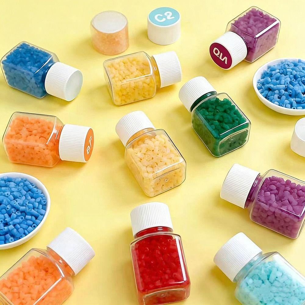 Large Capacity Perler Bead Packaging Box Transparent Bead Storage Bottle  Home Organization Tools
