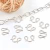 20/50Pcs Stainless Steel W S Shape DIY Necklace Bracelet Clasp Hooks End Clasp Connector for Jewelry Making Supplies Finding