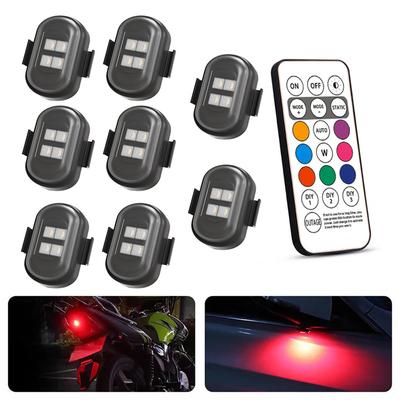 RGB Led Car Strobe Lights Motorcycle LED Flash Position Wireless Light Aircraft Airplane Helicopter Warning Lights Accessories
