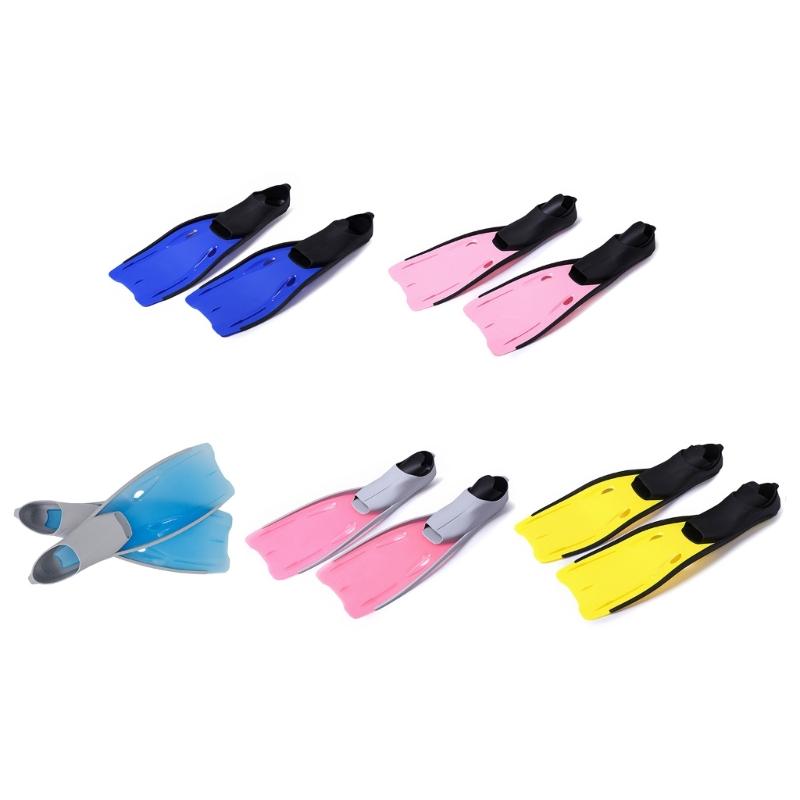 Scubas Diving Gear Full Foot Long Silicone Fins Snorkeling Swimming Diving Floating Fins TPR Non-Slip Swimming Flippers