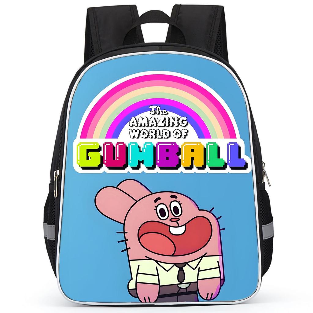 The Amazing World Of Gumball High Definition Printed Anti-Hunchback Wear-Resistant Schoolbag