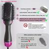 3 In 1 One Step Hair Dryer Hot Air Brush Hair Straightener Comb Curling Rotating Rollers Brush Hair Styling Tools