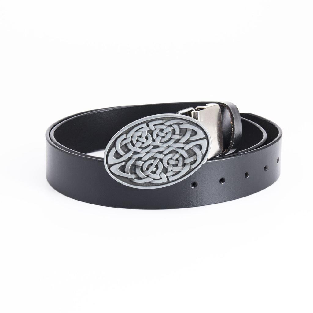 Fashion New Men's Belt Retro Whole Cowhide Smooth Buckle Belt Men's Waist Belt