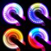 Crystal Luminous LED Light Fidget Spinner Hand Top Spinners Glow In Dark EDC Stress Relief Toys Kids Adult Anti Stress Fidget Toys