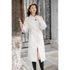 Mokaona Women's Elegant Mid-Length Long-Sleeve Trench Coat MKNJD3888