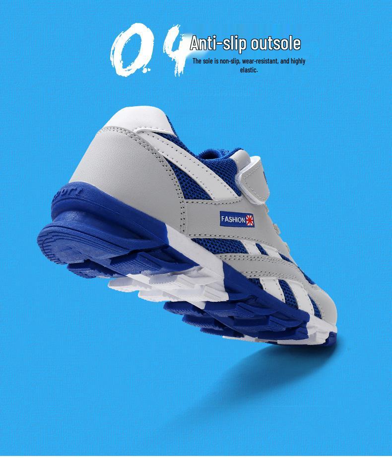 Jungen-Frühling 2026 Wasserdichte Ledersneaker mit dicken Sohlen & Klettverschluss - Strapazierfähige, abriebfeste Laufschuhe