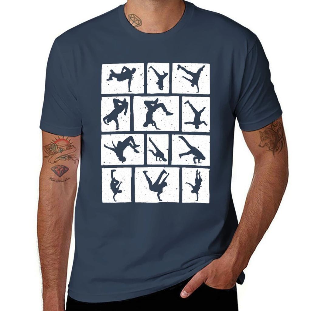 Funny Break Dancing Gift Vintage Hip-Hop Cool Break Dancer T-Shirt Work Outdoor T-Shirt for Unisex