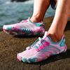 New Design Fashion Pink Womens Aquatic Sneaker Unisex Summer Water Shoes Size 35-47 Anti-slip Five Fingers Shoes Barefoot Hombre