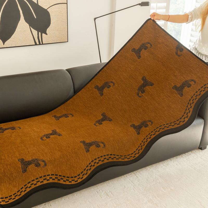 Irregular Special-Shaped Sofa Cushion Is Universal In All Seasons New High-End Straight Row Three-Person One-Piece Seat Cushion