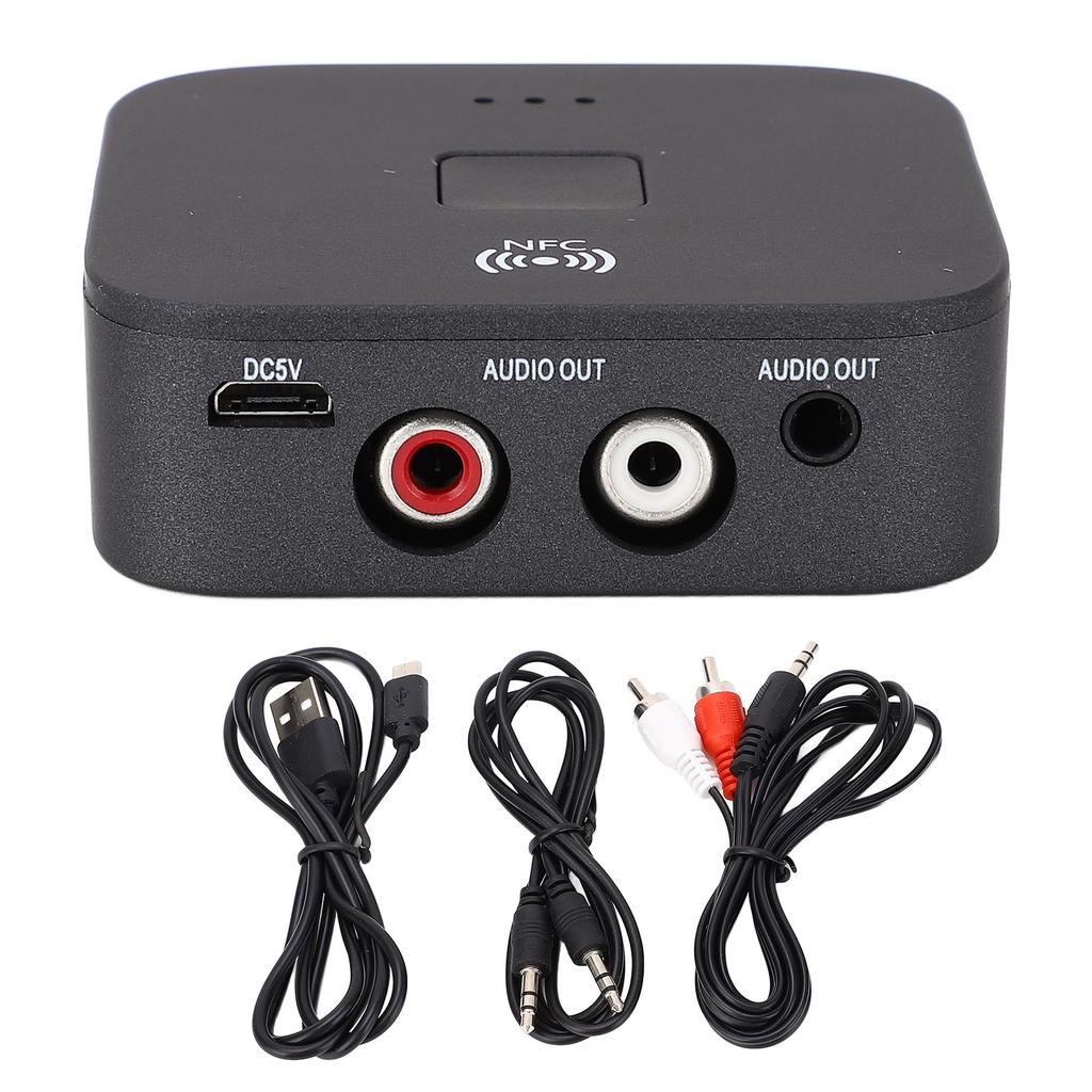 Receptor B11 RCA Bluetooth 5.0 3.5mm AUX Adaptor Muzical Wireless cu Funcție NFC pentru Mașină TV