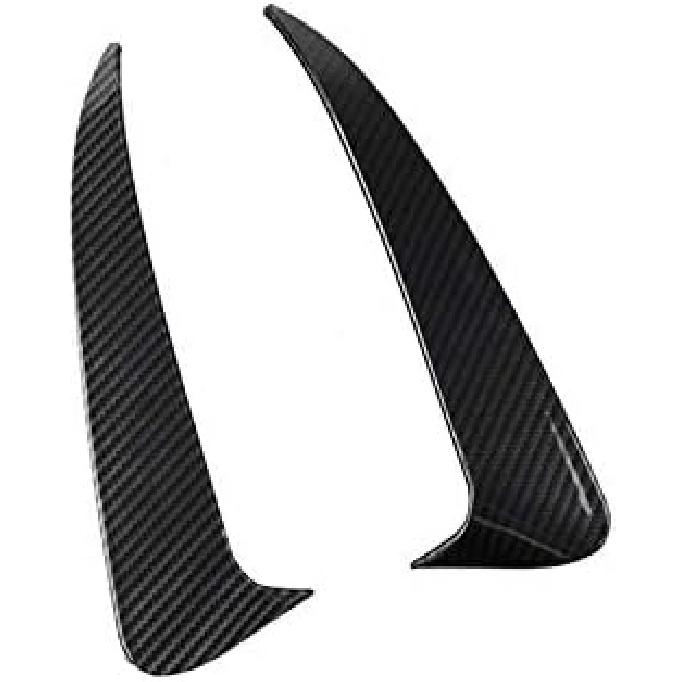 Black Rear Bumper Spoiler Air Vent Outlet Trim Cover 2pcs for Mercedes-Benz C Class W205 C43 C63 AMG 2014-2018