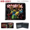 Virtual World Game Peripheral Wallet Cartoon Print Short Fold Card Holder Unisex 1pcs