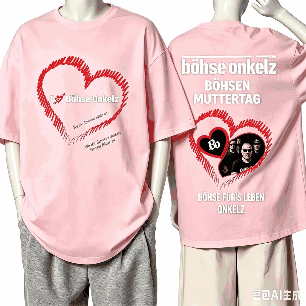 Bhse Onkelz For Fan Gift Tshirt Unisex Unisex Harajuku Oversized Unisex Short Sleeve Streetwear High Quality Couples Classic Soft