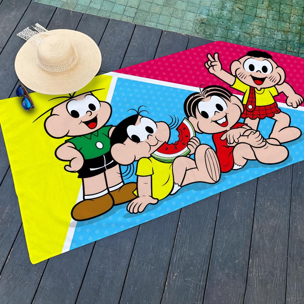 Comic M-Monica and Friends Towel Beach Yoga Gym Lightweight Portable For Swimming Shower Travel Sports Accessories Sandproof
