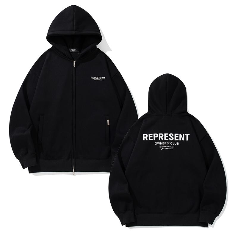 Unisex Zip‑Up Hoodie Jacket Oversized Loose