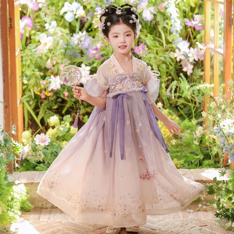 Sommer-Hanfu-Kleid für Mädchen