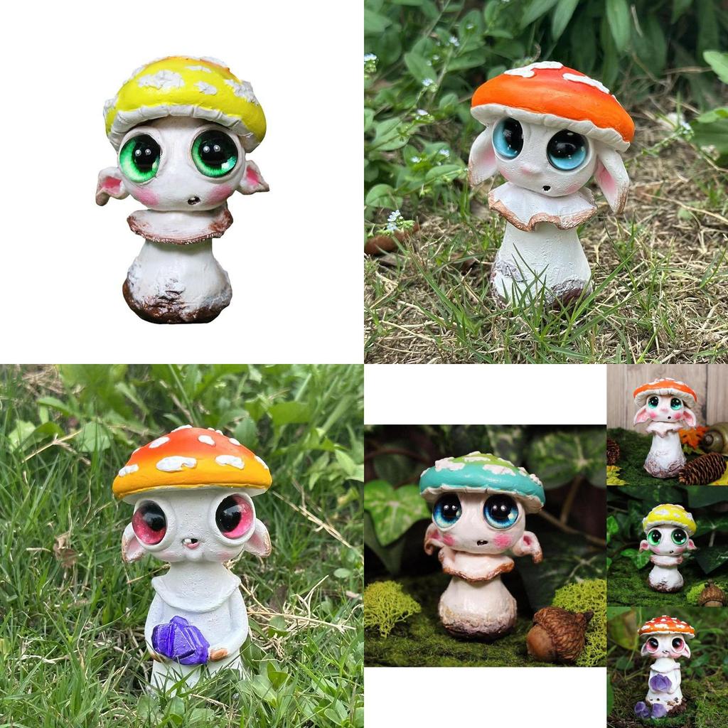 Adorable Mushroom Elf Resin Figurine Charming Home Decor Tabletop Decoration For Garden