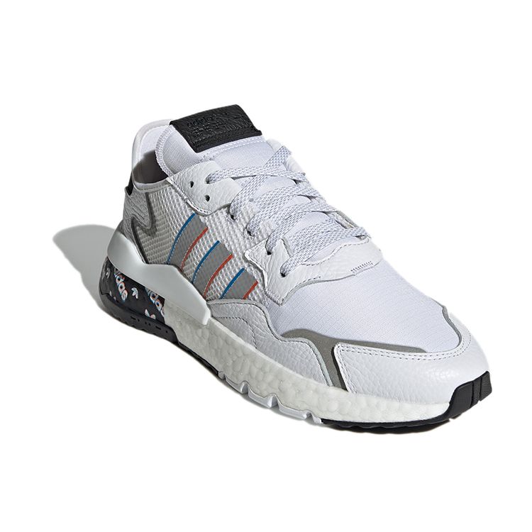Adidas Originals Nite Jogger Fabric Sports Comfortable Durable Low-Top Lifestyle Casual Shoes Unisex Casual Shoes White Black H01719