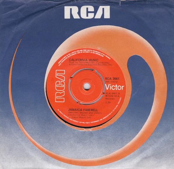 

7inch Record CALIFORNIA MUSIC - Jamaica Farewell RCA2661 RCA Victor 1976 UK Pop Used