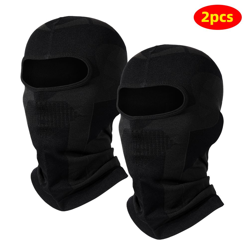 Winter Warme Sturmhaube Motorrad Vollgesichtsmaske Atmungsaktiv Ski Winddicht Helm-Innenfutter Sport Kapuzenmütze Radfahren Reiten Ski Kopfbedeckung