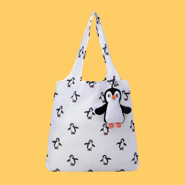Doll Eco Bag Penguin White