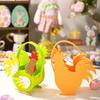 Exquisite Rooster Candy Box Cut Cartoon Cock Felt Chicken Basket Portable Small Easter Storage Case Cosmetic