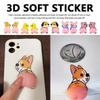 3D Animal Cartoon Stickers Anti-Collision Silicone Pad Butt Stickers Door Rearview Mirror, Wall Protection Phone Decoration