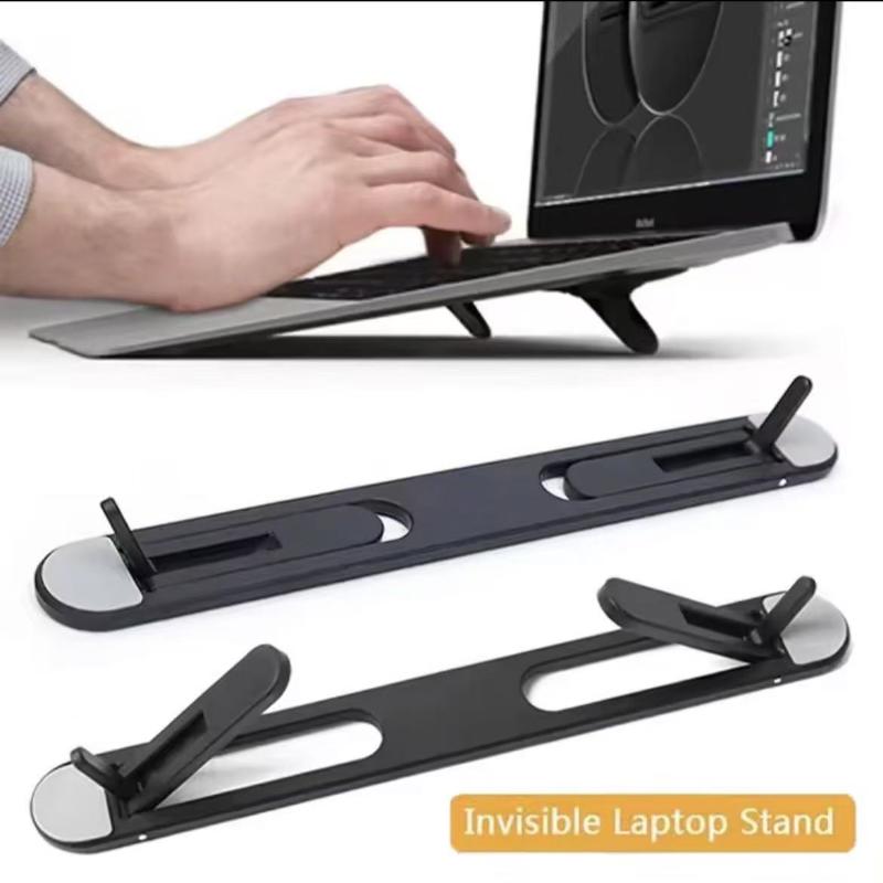 1/2 Stück Universeller Laptop-Ständer für Notebook-Kühlung, Ständer-Pad, Unsichtbare Laptop-Halterung, Zubehör