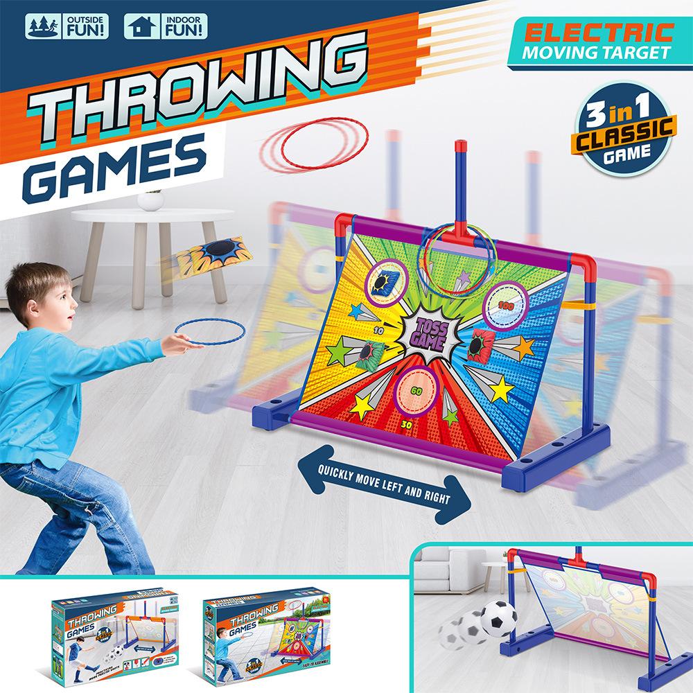 4 in 1 leuchtender mobiler Basketball-Fußballständer, Kinderballsport-Spielzeuganzug