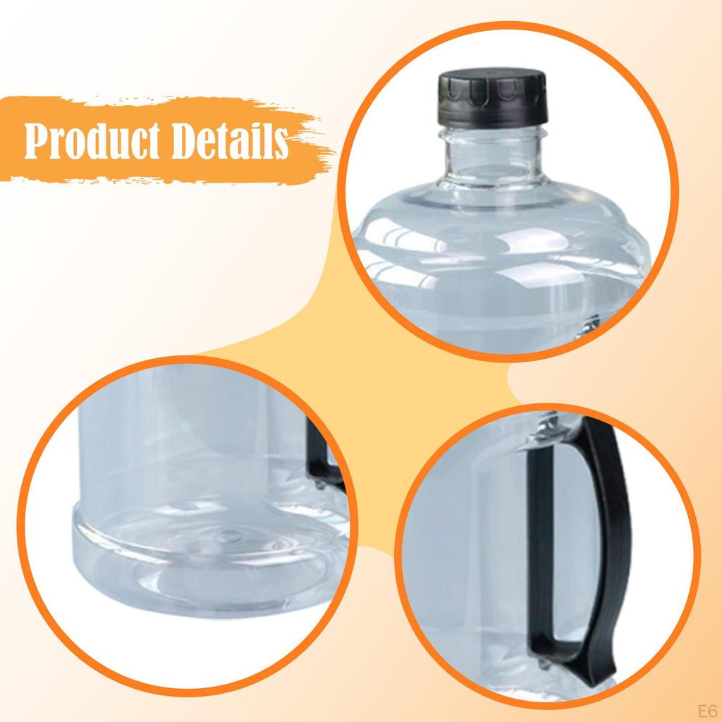 Wiederverwendbarer Wasserflaschenbehälter 2,5L Krug mit leichtem Griff, Aufbewahrungseimer für Wanderung Zeremonie Outdoor