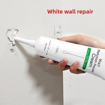 Fortschrittliche Innenwand-Reparaturspachtel - Anti-Schimmel Rissfüller für Nagellöcher & Beschädigungen, Weiß Heimrenovierung Malvorbereitung
