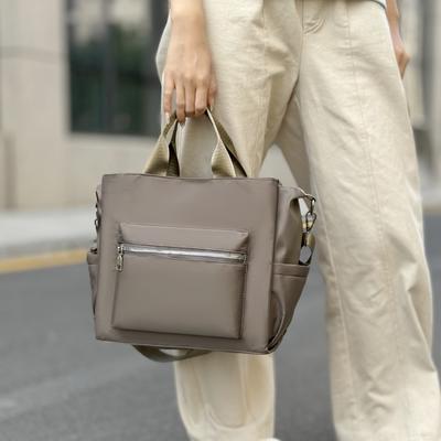 Women's Bag Large Capacity Solid Color Handbag Lightweight Shoulder Crossbody Bag