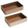 Jewelry Keys PU Leather Storage Tray Multifunctional 9.8x6.3x2inch for Dresser