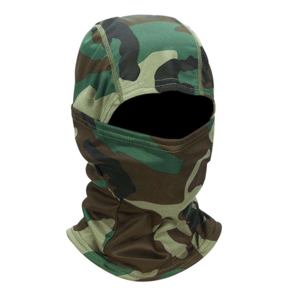 Camouflage Sturmhaube Radfahren Vollgesichtsmaske Outdoor-Sportarten Jagd Wandern Skimaske Motorradhelm Innenmütze
