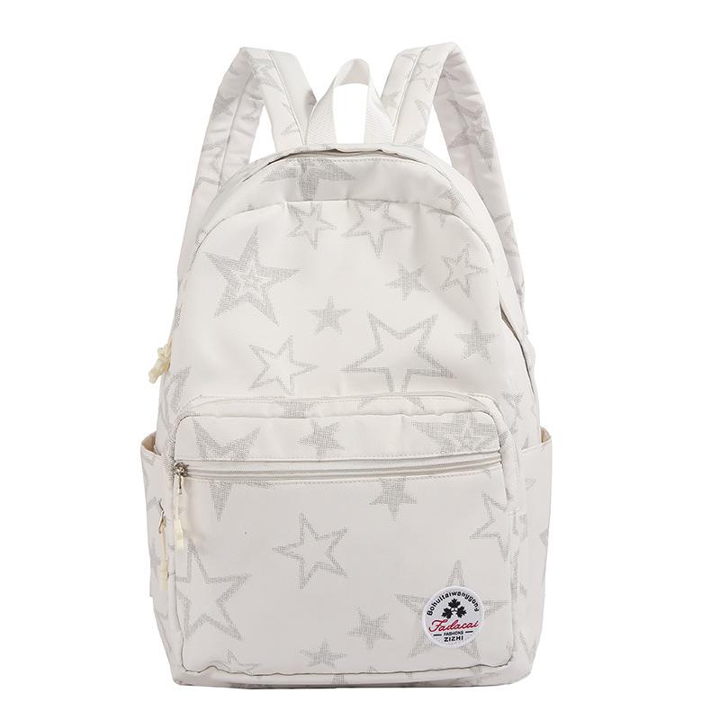 Schoolbag American Star Printed Backpack Female Student Leisure Lightweight Large Capacity Schoolbag Simple Leisure Travel Backpack