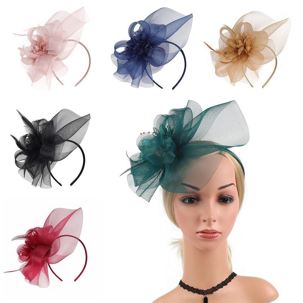 

Mesh Hair Band Hair Accessories Fascinator Hats New Bridal Wedding Headband