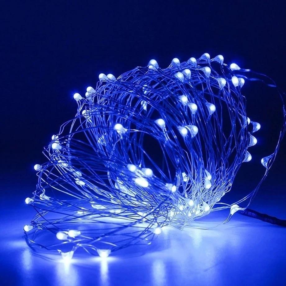 1M 2M 3M LED String Lights Copper Silver Wire Fairy Garland Light For Glass Craft Wedding Bottle Stopper Christmas Decoration