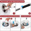 Spin Mop And Bucket With Wringer Set With 3 Microfiber Mop Replacement Heads And 61" Stainless Steel Adjustable Handle For Floor