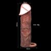 Realistic Penis Sheath Reusable Silicone Condom Cock Extension Sex Toys Artificial Dick Enlargement/Extender Men Penis Sleeve
