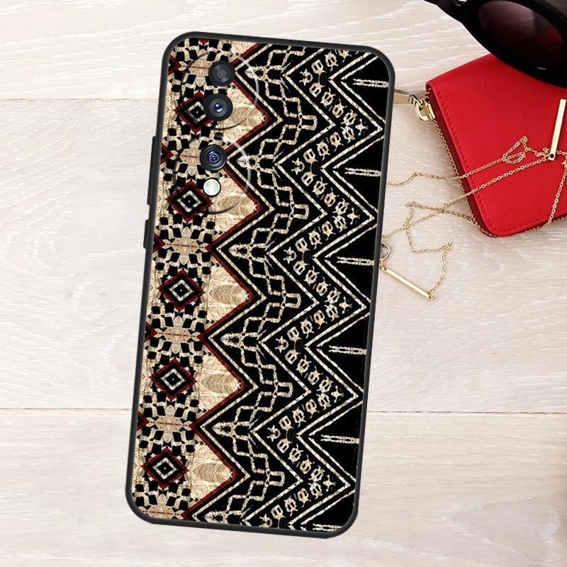 Fijian Masi Tapa Case For Honor 400 Pro 200 Lite 50 70 90 X9a X9b X9c X9d X8a X8b X8c Magic 5 6 7 8 Pro Cover