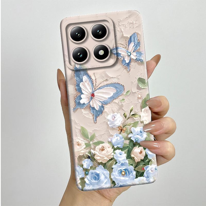 For Xiaomi 14T Pro Phone Case 14Tpro Soft Silicone TPU Sweet Painted Casing Cartoon Printed Shockproof Protective Back Cover